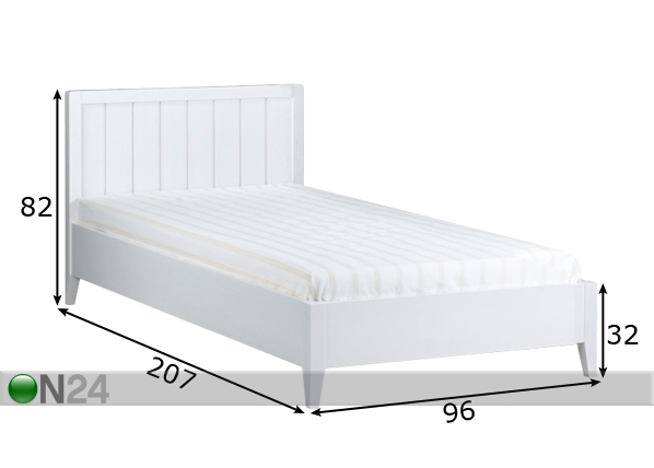 Кровать Skone 90x200 cm размеры