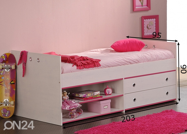 Кровать Smoozy 90x200 см размеры