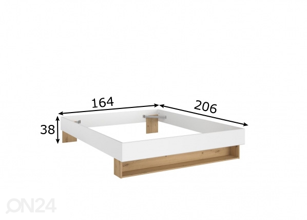 Кровать Stamp 160x200 cm размеры