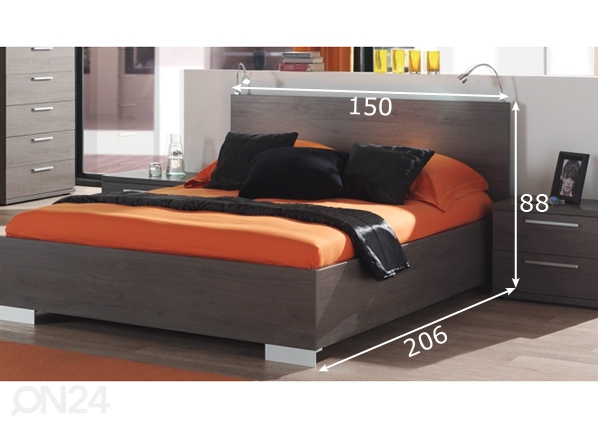 Кровать Stella 140x200 cm размеры