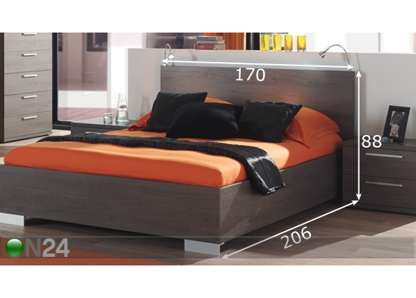 Кровать Stella 160x200 cm размеры