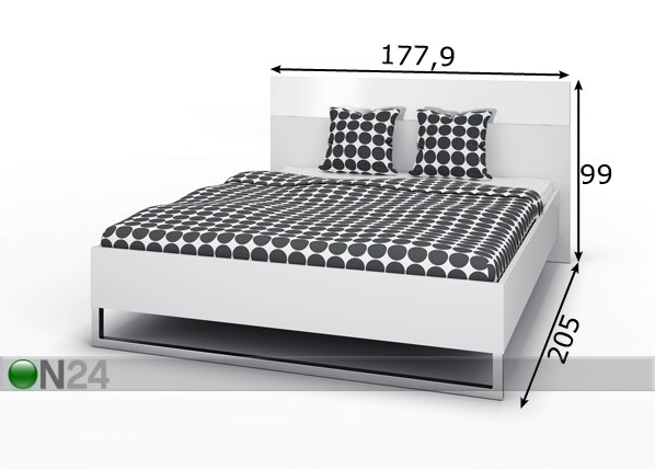 Кровать Style 160x200 cm размеры