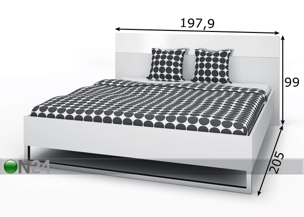 Кровать Style 180x200 cm размеры