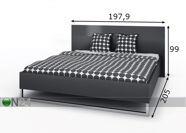 Кровать Style + матрас Inter Pocket 180x200 cm размеры