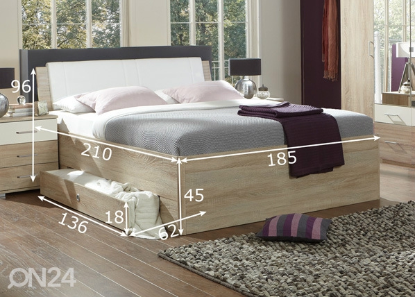 Кровать Sunday 180x200 cm размеры