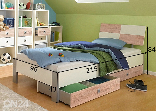 Кровать Sunny 90x200 cm размеры