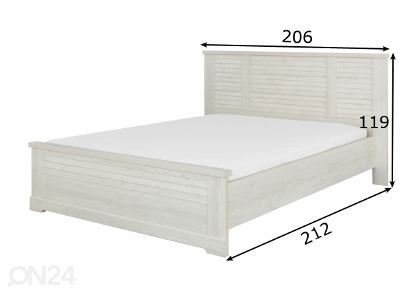 Кровать Thelma 180x200 cm размеры