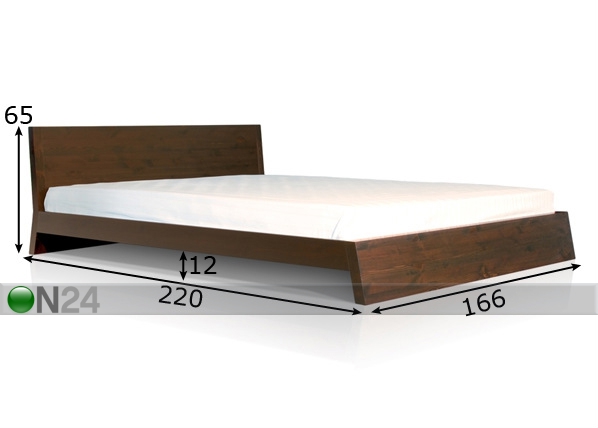 Кровать Tong берёза 160x200 cm размеры