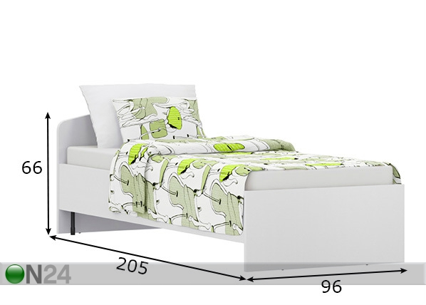 Кровать Torre 90x200 cm размеры