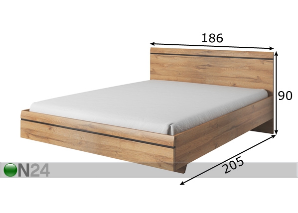 Кровать Tulsa 180x200 cm размеры