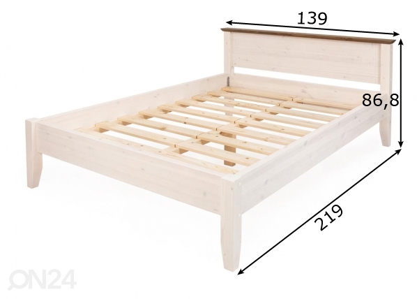 Кровать Valencia 120x200 cm размеры