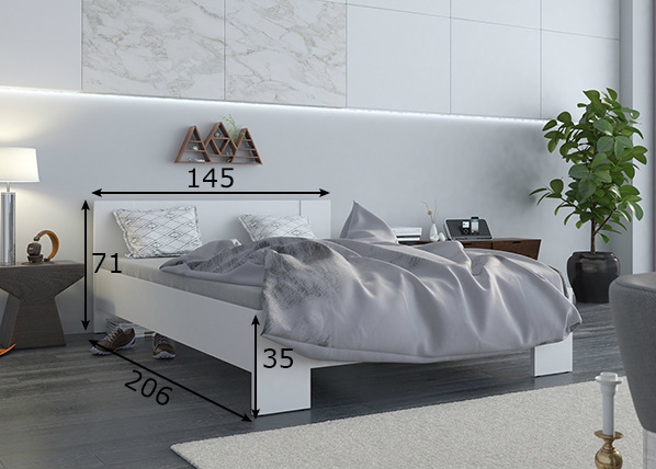 Кровать Vega 140x200 cm размеры