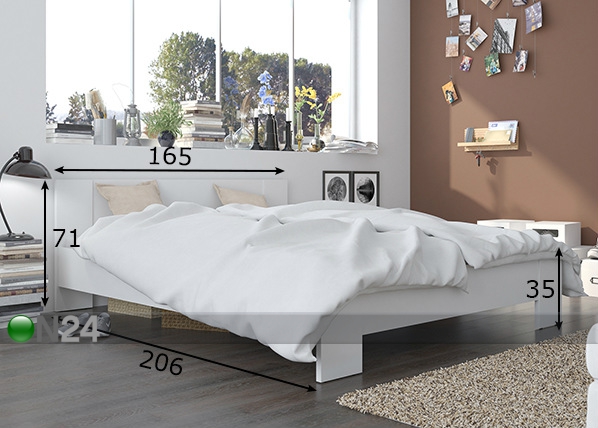 Кровать Vega 160x200 cm размеры