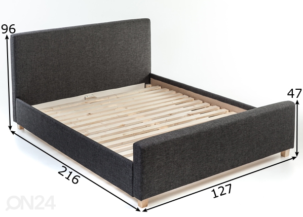 Кровать Venecija 120x200 cm размеры