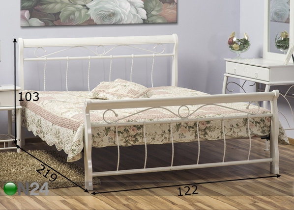 Кровать Venecja 120x200 cm размеры