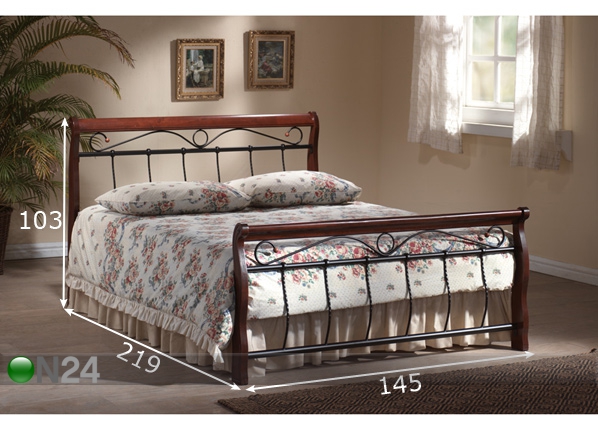 Кровать Venecja 140x200 cm размеры
