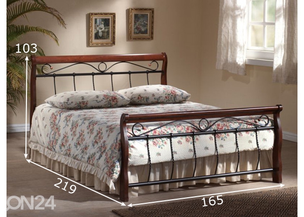 Кровать Venecja 160x200 cm размеры