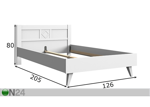 Кровать Victor 120x200 cm размеры