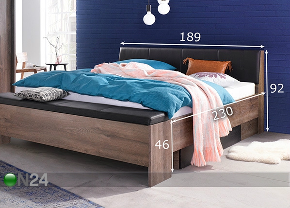 Кровать Virgo 180x200 cm размеры