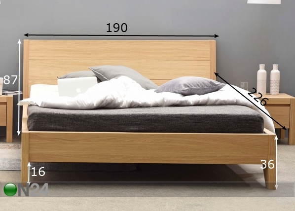 Кровать West 180x200 cm размеры