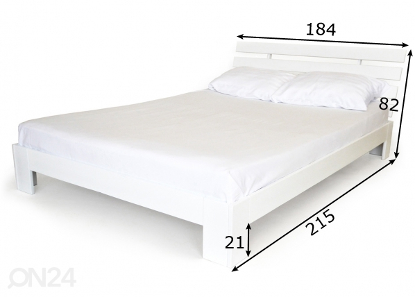 Кровать из массива берёзы 180x200 cm размеры