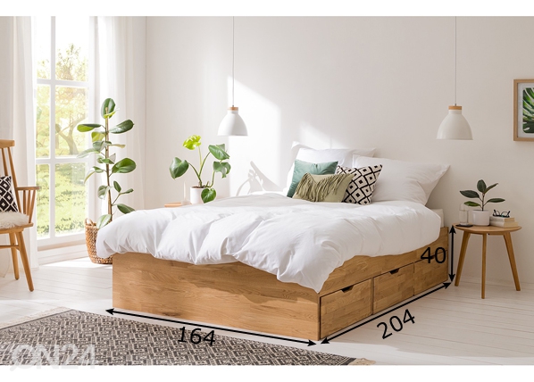 Кровать из массива дуба Sofia 160x200 cm размеры