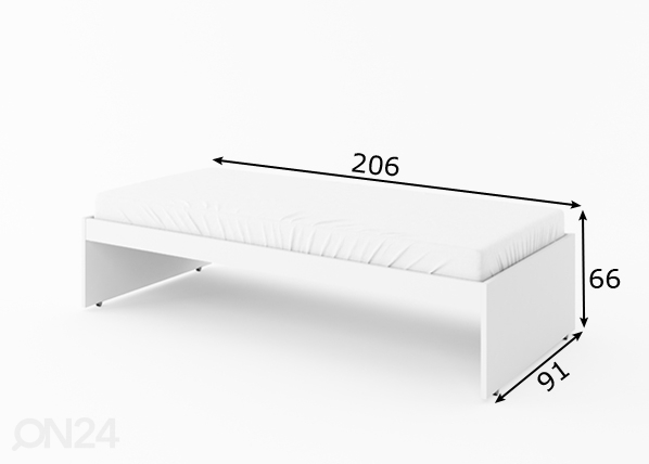 Кровать + матрас 90x200 cm размеры