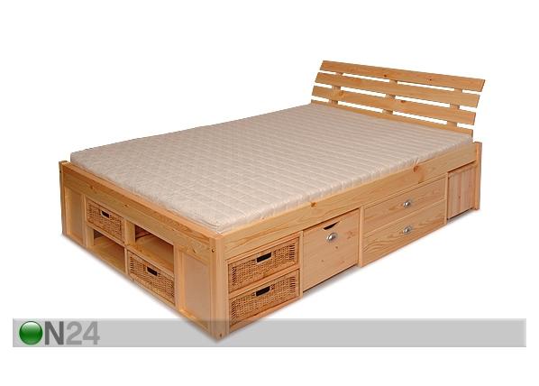 Кровать с изголовьем Lunia 160x200 cm