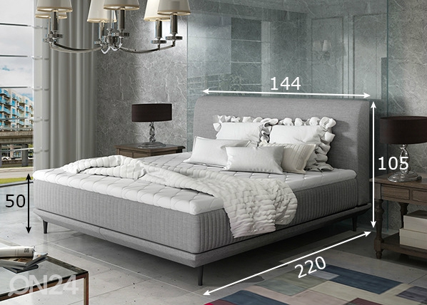 Кровать с матрасом 140x200 cm размеры