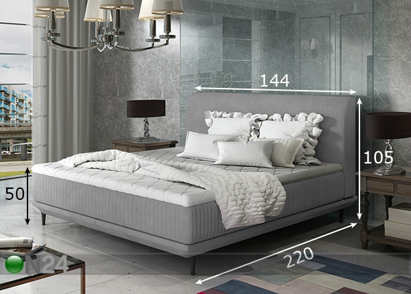 Кровать с матрасом 140x200 cm размеры