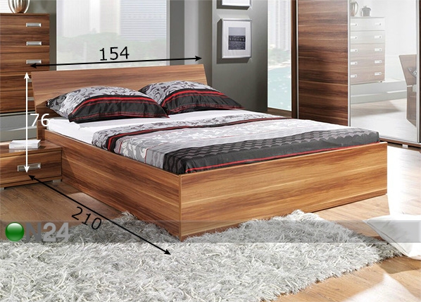 Кровать с подъёмным дном 140x200 cm размеры