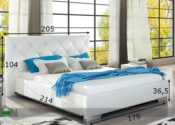 Кровать с подъёмным дном 160x200 cm размеры