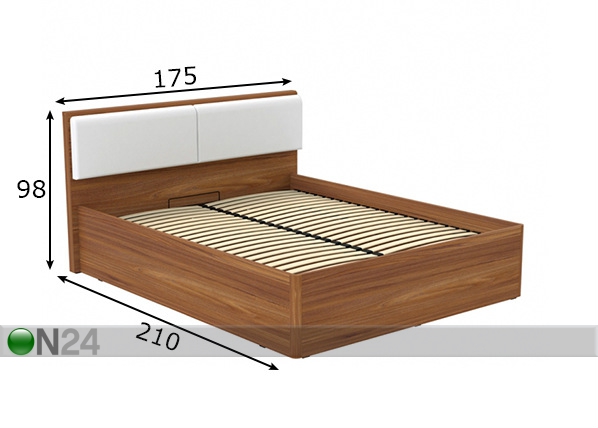 Кровать с подъёмным механизмом 160x200 cm размеры