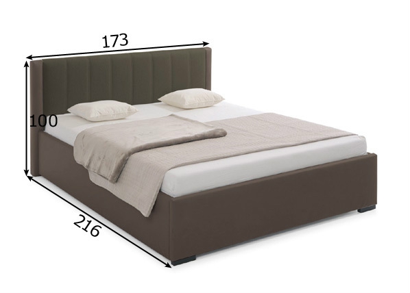 Кровать с подъёмным механизмом Lorenzo 160x200 cm размеры