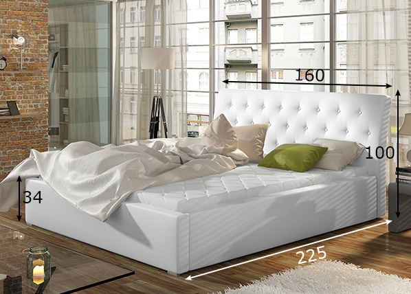 Кровать с ящиком 140x200 cm размеры