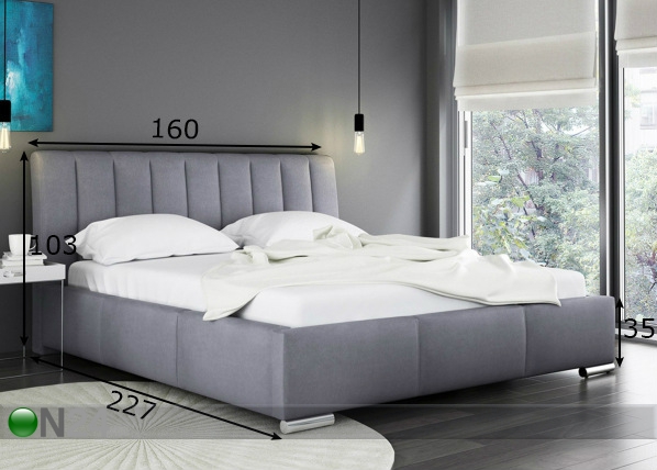Кровать с ящиком 140x200 cm размеры