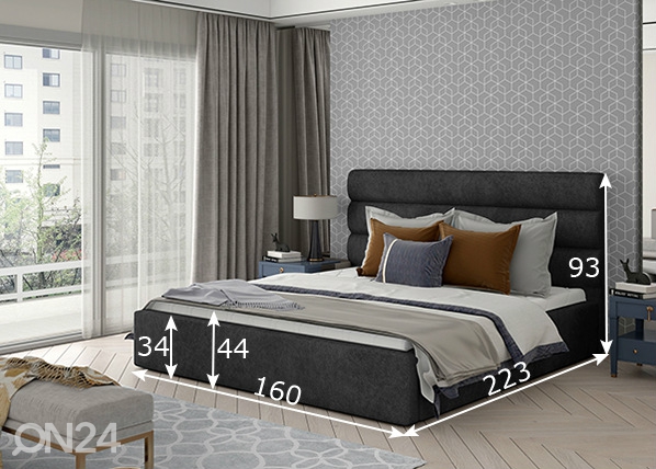 Кровать с ящиком Caramel 140x200 cm размеры