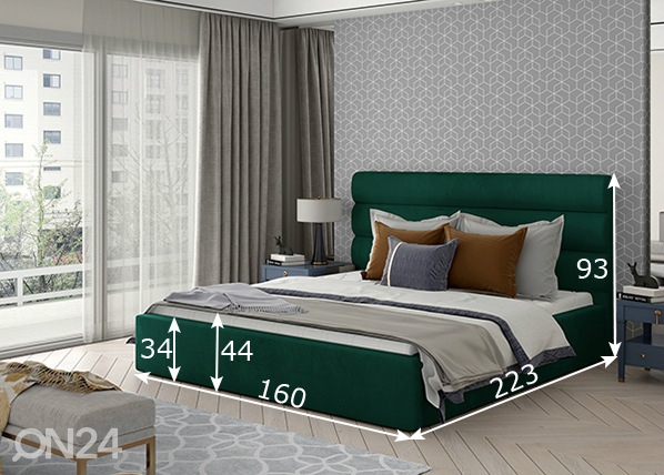Кровать с ящиком Caramel 140x200 cm размеры