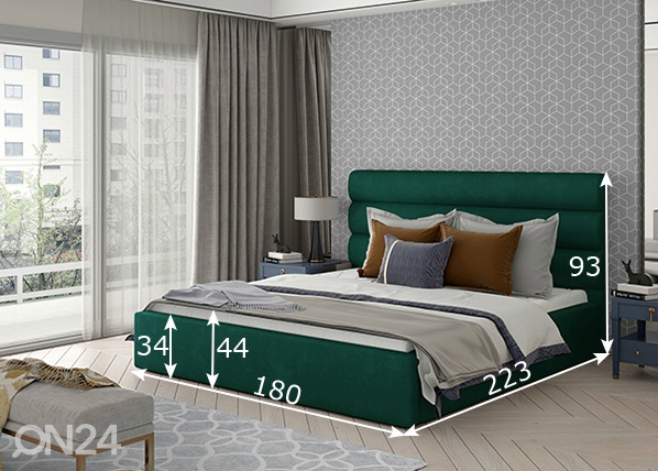 Кровать с ящиком Caramel 160x200 cm размеры