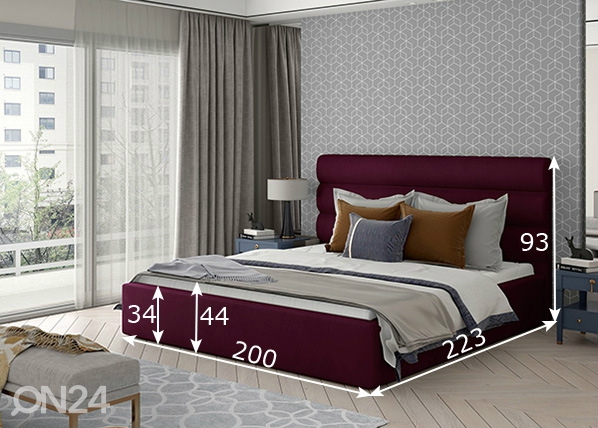 Кровать с ящиком Caramel 180x200 cm размеры