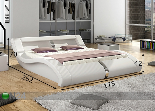 Кровать с ящиком для белья 140x200 cm размеры