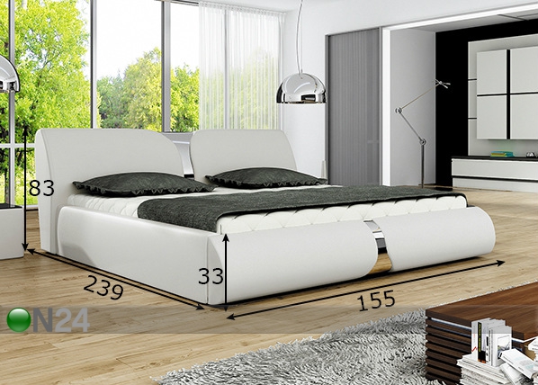 Кровать с ящиком для белья 140x200 cm размеры