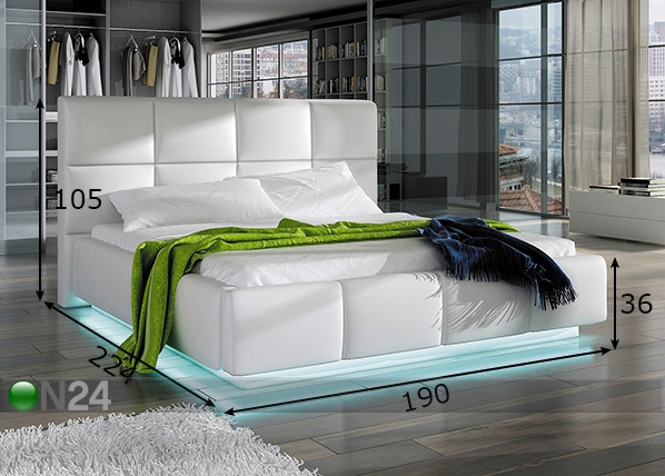Кровать с ящиком для белья 160x200 cm размеры