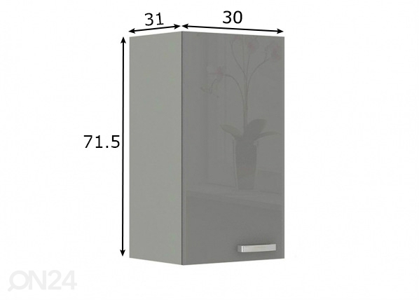 Кухонный шкаф (верхний) 30 cm размеры