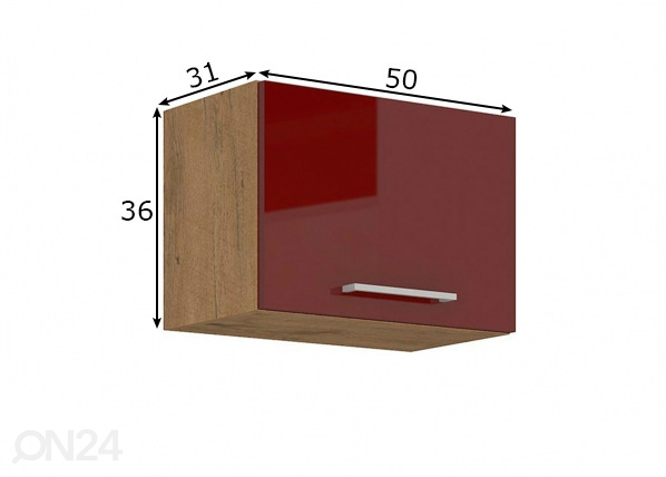 Кухонный шкаф (верхний) 50 cm размеры