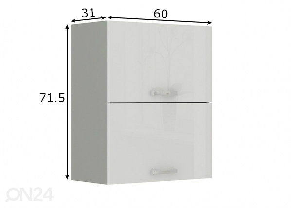 Кухонный шкаф (верхний) 60 cm размеры
