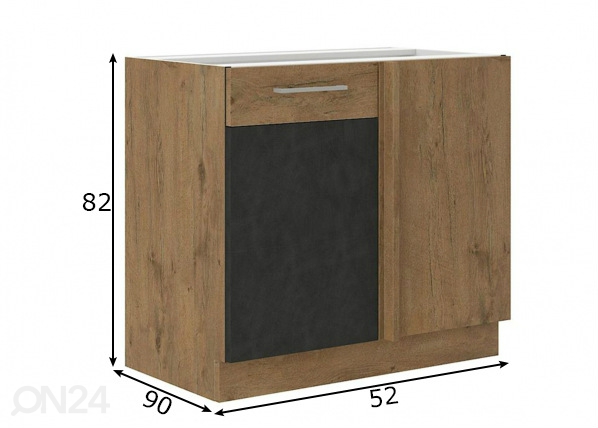 Кухонный шкаф (нижний) размеры