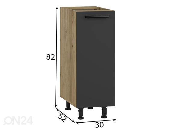 Кухонный шкаф (нижний) 30 cm размеры