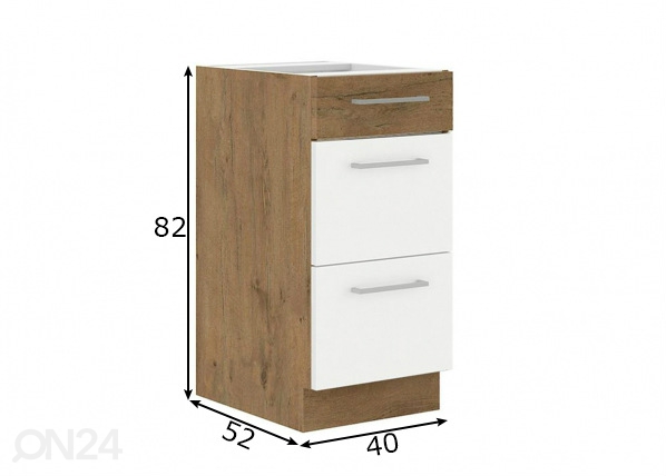 Кухонный шкаф (нижний) 40 cm размеры