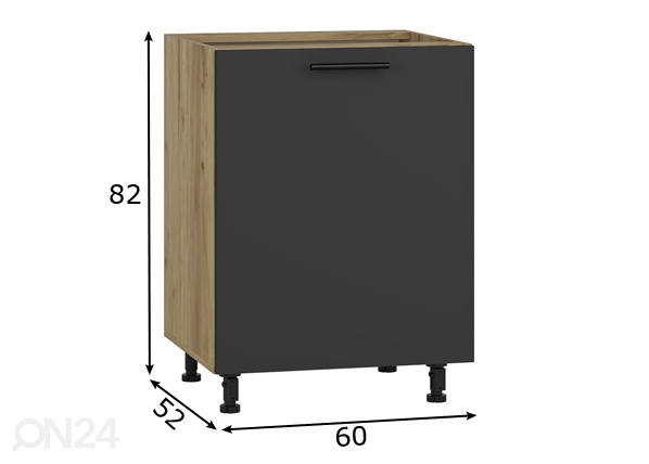 Кухонный шкаф (нижний) 60 cm размеры